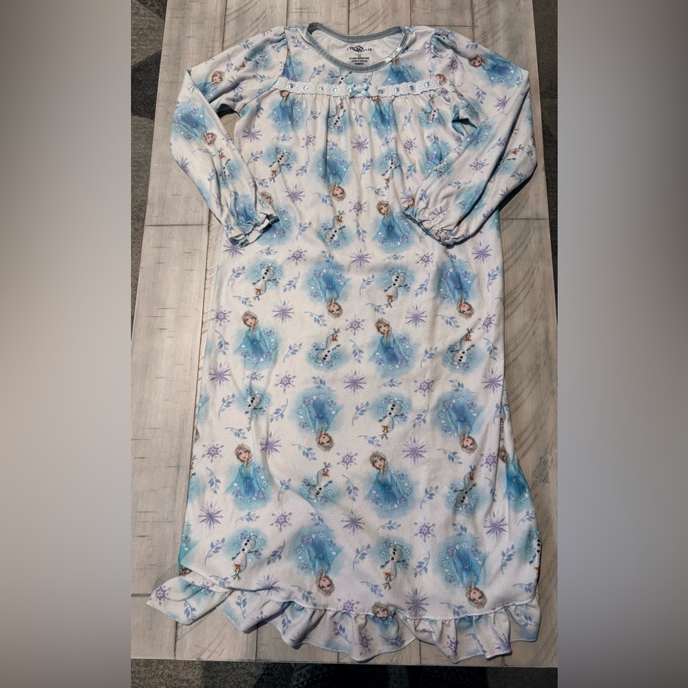 Disney Frozen 2 Girls Flannel Nightgown Size 10